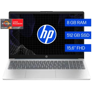 Notebook HP 15,6” AMD Ryzen 3 8GB 512GB 15-fc0235la