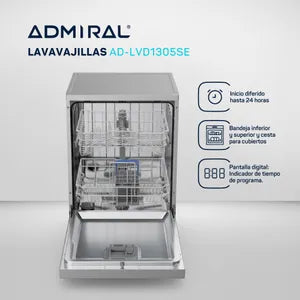 Lavavajillas Admiral AD-LVD1305SE 13 Cubiertos Inox
