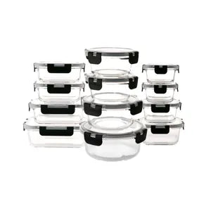 Set x12 Contenedor Hermético de Vidrio Gadnic
