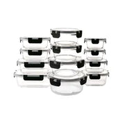 Set x12 Contenedor Hermético de Vidrio Gadnic