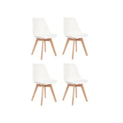 Set x4 Sillas de Diseño Tulip Blanca Living Comedor Cocina