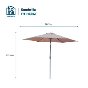 Sombrilla de Acero Frávega Home 2,7 m Reclinable