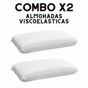 Combo x2 Almohadas Viscoelásticas Rectas