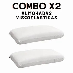 Combo x2 Almohadas Viscoelásticas Rectas