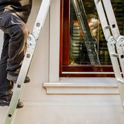 Escalera de Aluminio 4x4 Articulada 16 Escalones Garden Life TE1700 Multipropósito 4,35 mts