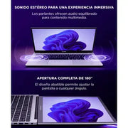 Notebook Gadnic 14 Pulgadas Intel Celeron N4500 RAM 4GB SSD 128GB Cámara Frontal Con Soporte