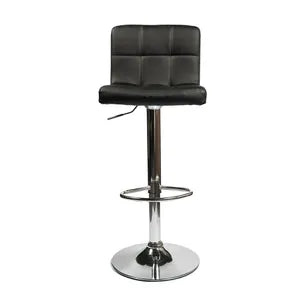 Banqueta Taburete Ecocuero Negro X2