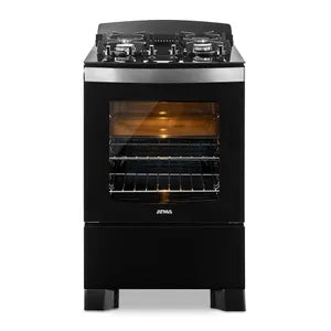 Cocina a Gas Atma 94CCM056N 56cm Negro