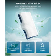 Almohada Cervical Memory Foam Inteligente Rieti by Gadnic Ergonómica Diseño Mariposa