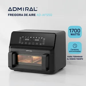 Freidora de Aire Admiral AD-AF550 Doble 9 Litros
