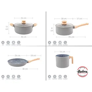 Batería de Cocina Hudson 15 Piezas