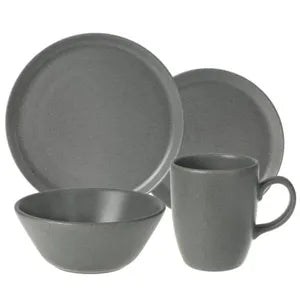 Set de Vajilla de Cerámica en Color Gris Mate