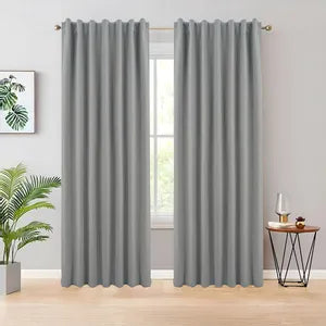 Cortinas Fullblanc Blackout 100% Oscuridad Total Gris Claro