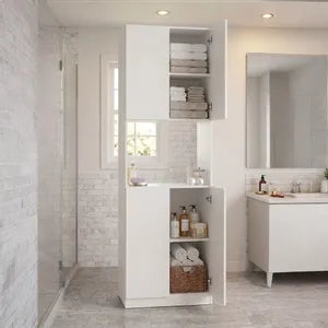 Mueble Organizador Alacena Despensero Cocina Blanco 4 Puerta Blanco