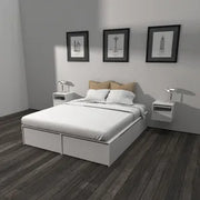 Cama Box Con Cajones 160 x 35 x 190cm Centro Estant C160BL Vendido por Tecnofast