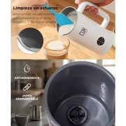 Espumador De Leche CUK By Gadnic 4 funciones 450 ML Espuma Cremosa 500W Acero Inoxidable (Color Negro)