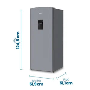 Heladera 185Lts con Dispenser Plateada Philco PHSD179PD2