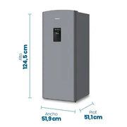 Heladera 185Lts con Dispenser Plateada Philco PHSD179PD2