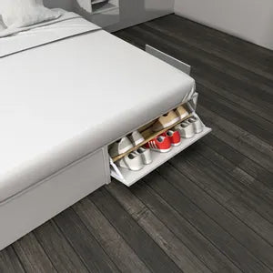 Cama Box Con Cajones 160 x 35 x 190cm Centro Estant C160BL Vendido por Tecnofast
