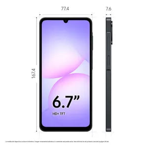 Celular Samsung Galaxy A07 64GB Negro