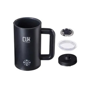 Espumador De Leche CUK By Gadnic 4 funciones 450 ML Espuma Cremosa 500W Acero Inoxidable (Color Negro)