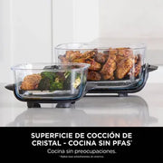 Freidora de Aire Portátil de Cristal 4 en 1 Ninja FN101EUGY Crispi