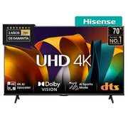 Smart TV Hisense 70" 4K UHD 70A6N