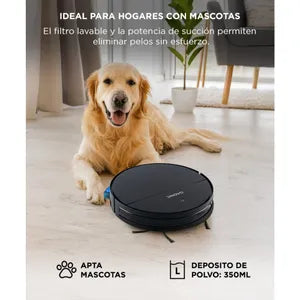 Aspiradora Robot Gadnic 3 Modos Automática Control Remoto App Mopa Tanque de Agua 150 ml Filtro Lavable Programación Auto-Recarga