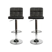 Banqueta Taburete Ecocuero Negro X2
