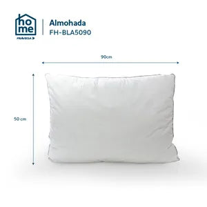 Almohada Frávega Home Ergosoft Simil Pluma 50 x 90 cm