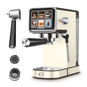 Cafetera expresso Lusqtoff Cream c/adaptador de cápsulas LQ-EX008