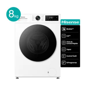 Lavarropas Hisense WF1I8041BW Carga Frontal 8 Kg 1400 RPM Blanco