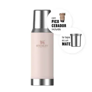 Termo Stanley Mate System 800ml Rose c/ Tapón Pico Cebador