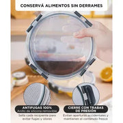 Set x12 Contenedor Hermético de Vidrio Gadnic