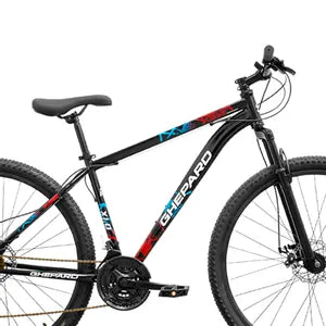 Bicicleta Ghepard x1 Mountain Bike Rodado 29 Talle 20 NEGRO BLANCO ROJO