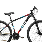 Bicicleta Ghepard x1 Mountain Bike Rodado 29 Talle 20 NEGRO BLANCO ROJO