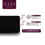 Conjunto Sommier y Colchón Room Residence 1 Plaza (80x190 cm) - Resortes Bonell