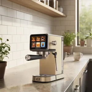 Cafetera expresso Lusqtoff Cream c/adaptador de cápsulas LQ-EX008
