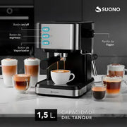Cafetera Espresso Suono 20 Bar Espumador HOG0389ACE