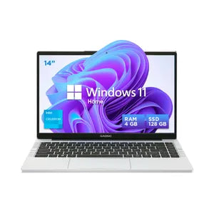 Notebook Gadnic 14 Pulgadas Intel Celeron N4500 RAM 4GB SSD 128GB Cámara Frontal Con Soporte