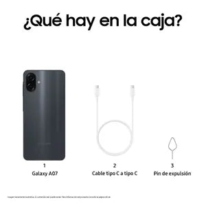 Celular Samsung Galaxy A07 64GB Negro