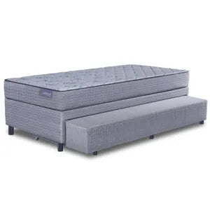 Colchón y Sommier Bicama de Espuma de 1 Plaza Inducol Agra 90x190 Cm