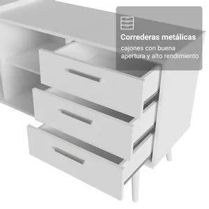 Tocador Maquillador Escritorio Multiuso De Esquina Madesa