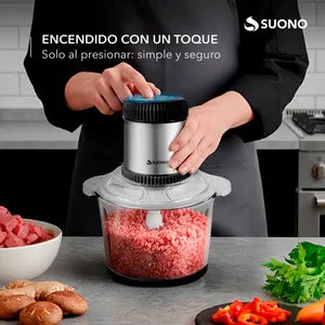 Picadora Procesadora Suono 2 litros Vidrio 500W