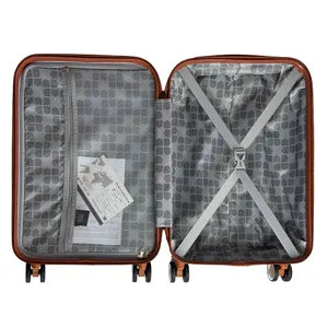 Valija de Viaje Carry On Frávega Home 20 Pulgadas Beige
