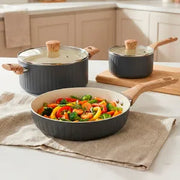 Batería de Cocina Frávega Home 5 Piezas Aluminio