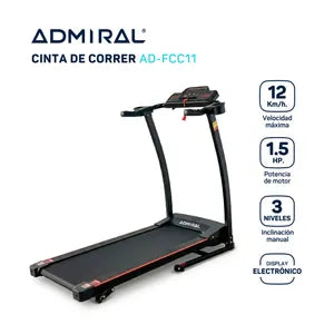 Cinta de correr caminadora Admiral AD-FCC11 12 km/h plegable digital