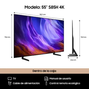 Smart TV Samsung 4K UHD 55" OLED Vision AI Smart TV QN55S85H
