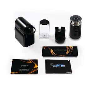 Cafetera Nespresso Inissia Black + Aeroccino 3