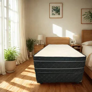 Sommier 1 Y 1/2 Plazas 100x190 El Descanso Línea Roble Euro Pillow